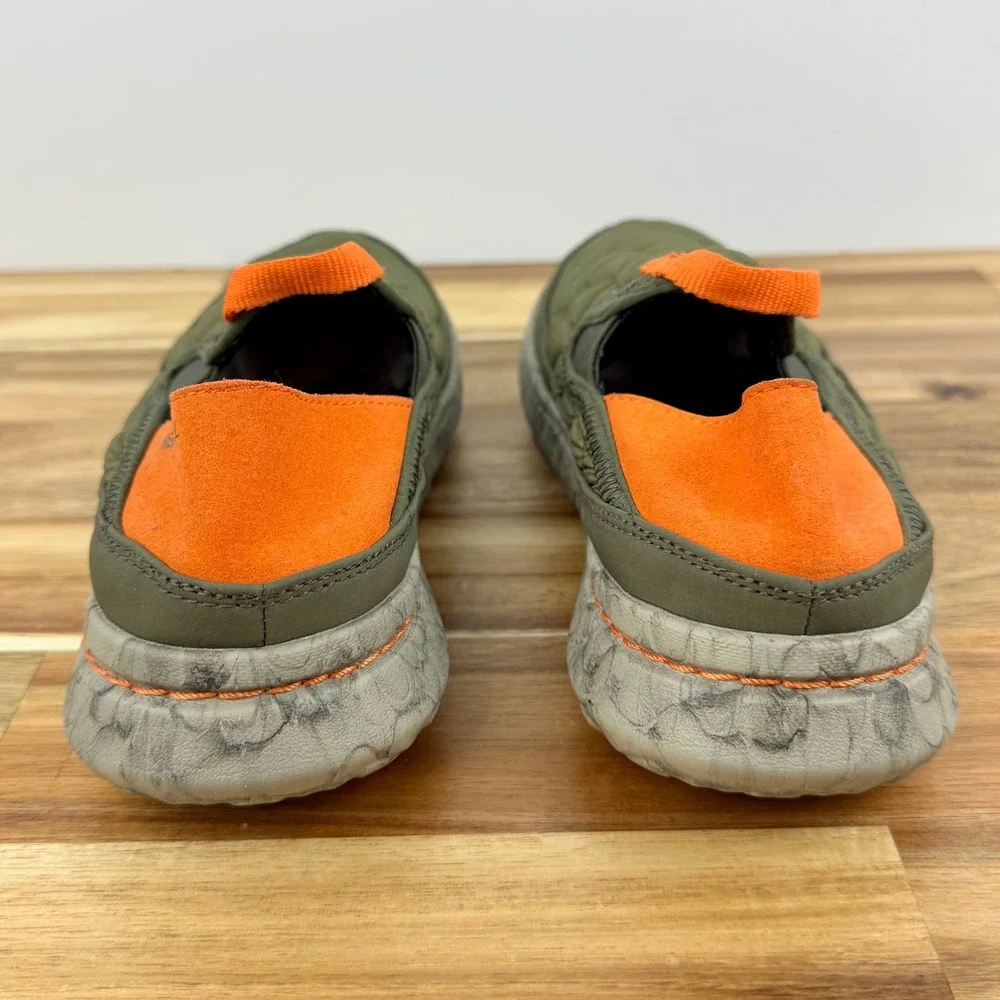 Merrell Kids Slip On‎ Casual Quilted Comfort Shoes Green Orange Size 3.5